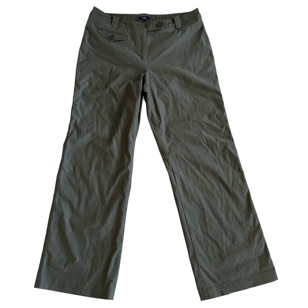 Reitmans Women’s Mid Rise Wide Leg Sage Colour Pants in Size 15